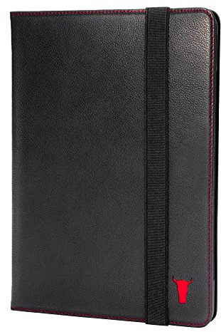 TORRO Case Compatible with iPad Pro 11” 4th / 3rd / 2nd / 1st Gen - Genuine Leather iPad Pro 11 2022 Case with Stand Function, Apple Pencil Connectivity and Wake Sleep Function (Black)