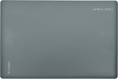 BE Nordic Napfunterlage, Silikon, 60 × 40 cm, grau