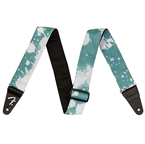 Fender TIE DYE ACID WASH STRAP nylon gitarrrem – 5 cm 0990637208 L, blågrön