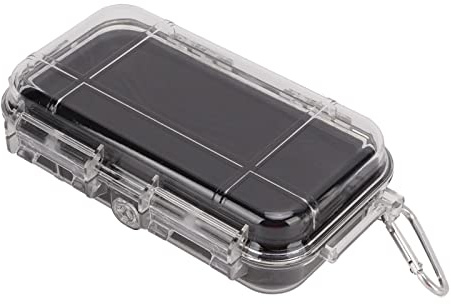 Alomejor ABS Plastic Storage Box, Compact EDC Equipment Case with Anti-Skid Rubber Pad, Impact for Camping, Hiking, Water Sports