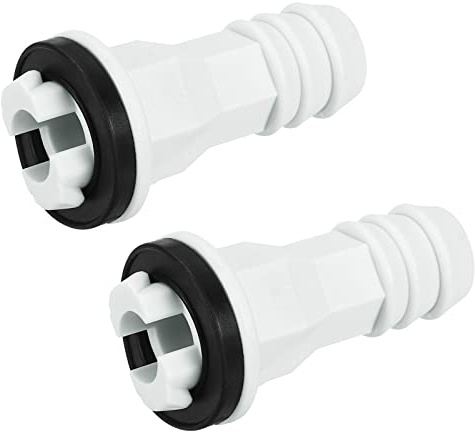 MECCANIXITY Air Conditioner Drain Hose Connector 15mm Straight Fitting 2pcs