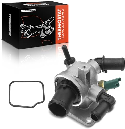 Frankberg Thermostat de liquide de refroidissement avec boîtierjoint | Compatible avec: Astra Classic A04, Idée 350, Corsa D S07, Doblo Box/MPV 223, Astra H GTC A04, Ligne 110 323
