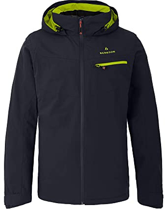 Bergson TALLMOS 3in1 Doppeljacke | Herren Regenjacke - Premium Herren 3in1 Doppeljacke mit herauszippbarer Fleece-Innenjacke, Normal-/Langgrößen, 100% wasserdicht (20.000 mm Wassersäule) & verschweiß