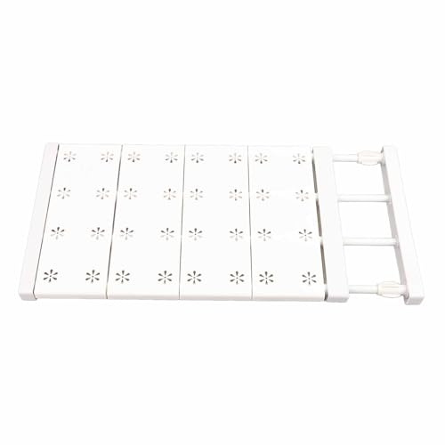 HERCHR Estante de tensión para armario, estante de tensión expandible, estante de almacenamiento ajustable, separadores de armario para armario (38-60 cm)