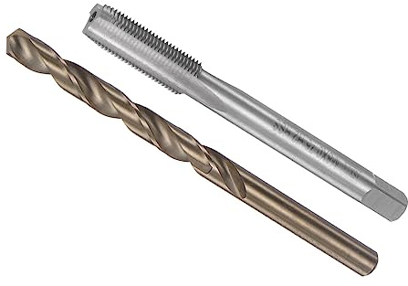CoCud Taraud et Perceuse Mèche Ensemble, M8 x 0,75 Robinet Filetage 7,2 mm Perceuse Diamètre Métrique Machine Vis Robinet & Torsion Foret-(Filetage Tapotement Réparation) 1-Ensemble
