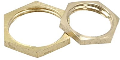 GOJEMA 3 STÜCKE Messing Sechskantmuttern Rohrverschraubung M10 M12 BSP Innengewinde Sechskantschaftkappe (Color : Schwarz, Size : M20x1.5)