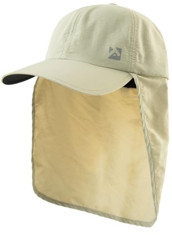 TOP-EX XL/XXL Gorra de béisbol impermeable para hombre con solapa para el cuello, sombreros de sol con protección UV para mujer, sombreros de verano plegables para safari, senderismo, al aire libre