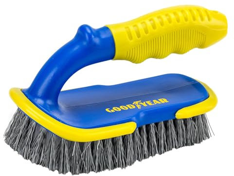 Goodyear Carpet Brush Deep cleaning multi-purpose brush| Ideal for vehicle interiors| Car upholstery brush with an ergonomic design| soft grip handle| Removes dirt and grime on a variety of surfaces