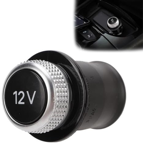 Auto Zigarettenanzünder Staubschutz 12 V,Staubschutz für Auto-Zigarettenanzünder,Verchromt Abdeckung für Zigarettenanzünder für 4H0919311,Ersatz für A3, A4, A6, A7, A8