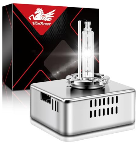 WinPower D5S Xenón Bombilla 35W 6000K HID Auto Lámpara Faro Delantero Blanco Base Metálica X-Treme Vision 12 V Kit de Conversión HID, 1 Pieza