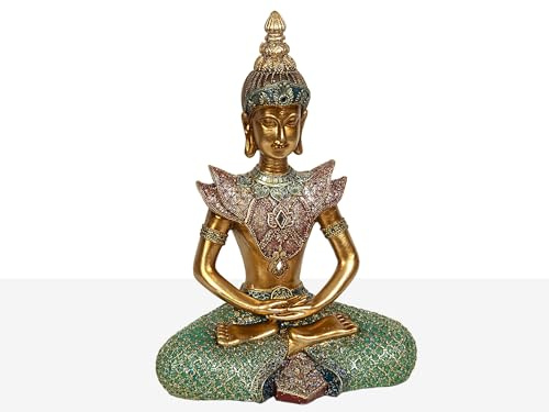 FIGURA BUDA SENTADO RESINA