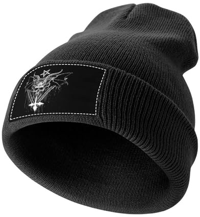 Cmagnifico Bonnet en tricot, bonnet satanique, bonnet d'hiver pour homme, femme, comme sur l'image, Taille unique