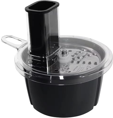EASCANDY Edelstahl Schneide- und Reibezubehör für Thermomix TM6, TM5 – Reversible Slicer und Reibe für Gemüse und Obst