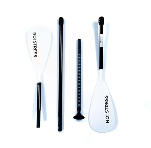 No Stress Fiberglas Kajak und SUP Paddel 4-teilig
