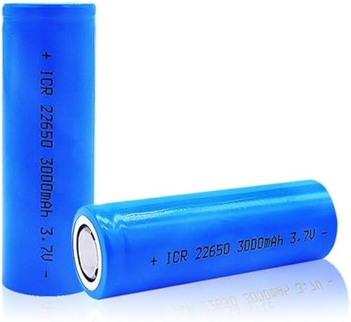 LXLCFHTD Batterie Rechargeable 3,7 V 3000mAh Batterie Plate Plate pour Lampe Frontale, Lampe de Poche LED, Les Mini-Ventilateurs, etc.,2pcs