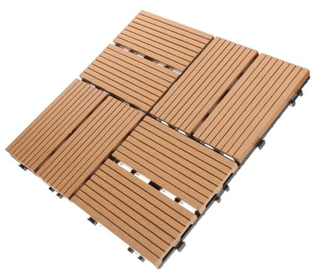 SHINEOFI Bodenplatten Für Gartenfliesen Und Dekorative Bodenfliesen Ineinandergreifende Terrassenfliesen Für Balkon -ineinandergreifender Boden Und Ineinandergreifender Boden Für Zuhause Se