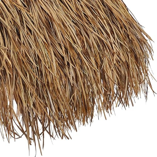 Tejas de Paja Artificial Estilo Mexicano - Cubierta para Techo de Paja PE Impermeable y Resistente a los Rayos UV para Cabañas Tiki, Palapas & Techos de Cenador (47x50cm, 6-10/m²)(Size:30pcs,Color:C)