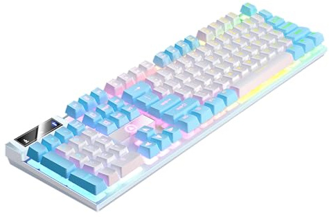Générique Clavier mécanique, Clavier de Filaire,d'ordinateur de Bureau | 104 Touches | Lumineux, Filaire, de pour PC, Ordinateur de Bureau