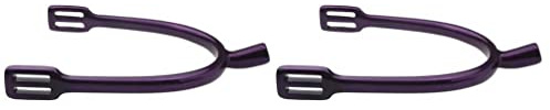 ARBO-INOX Sporen Reitsporen Edelstahlsporen,lila,rot,blau,grün,Gold,Purple,schwarz, Länge 30mm, Farbe lila