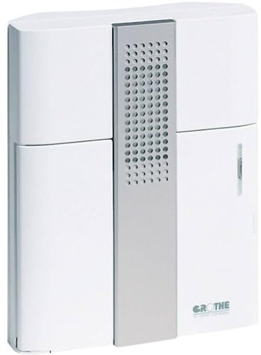 Grothe 43150 Croma 50 Gong elektronisch 3 Melodien-83dB Nr.43150, Weiß, Silber