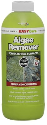 EASYCare - 1L Algae Remover Concentrate For Algae, Mould And Lichen. Quick And Easy To Use Algae Cleaner Concentrate For Outdoor Wood, Concrete, Stone And More. Prevents Algae For Up To 12 Months
