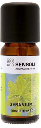 SENSOLI Geranium Essential Oil 10ml - Pure and Natural Essential Oil for Aromatherapy and Diffusers