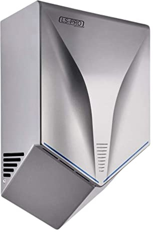 LS-PRO Automatic Hand Dryer for Commercial Bathrooms. High Speed Hot Air, Dry Hands in 7s. No Touch Operation with Infrared Sensor. Easy & Fast Installation. Low Noise 60 dB. 1 Year Warranty.