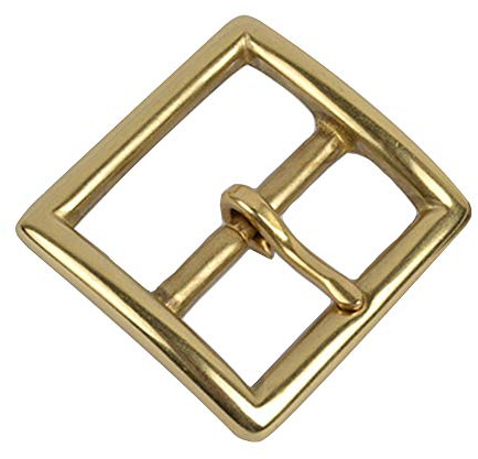 HAORUN Dornschließe aus massivem Messing für Herren, Ledergürtel, Ersatz, zum Aufstecken, 40 mm, 3, Einheitsgröße