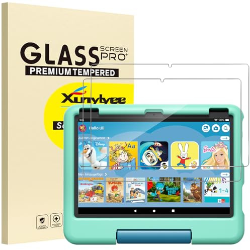 XunyLyee 2 Stück Schutzfolie für Fire HD 8 Kids/ 8 Kids Pro 2024/2022/2020