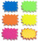 RSXING 300 Pcs Preisschilder Fluoreszierende Blanko Starburst Zschilder 6 Colors Verkaufsschild, Preisanzeigeschild für Supermärkten, Geschäft, Einzelhandelsgeschäft Party Favors (7.5 x 9.5 cm)