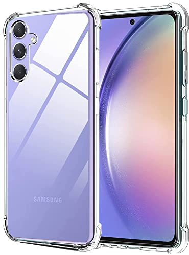 Folmeckat for Samsung Galaxy A54 5G Shock Flexible Clear TPU Phone Case | Samsung Galaxy A54 5G Phone Case,Screen Protector Shock-Absorption Flexible Rubber Protective Cell Cover A54 5G Clear TPU6.4