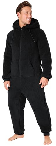 Pijama Hombre Entero - Mono Pijama Hombre, Onesie con Cierre Cremallera Completo, Talla M-3XL, Regalo Hombre Navidad