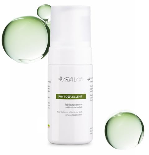 ARYA LAYA PhytoXcellent Reinigungsmousse, 100 ml | Sanfte Gesichtsreinigung mit Mizellentechnologie, reinigt sanft & porentief, verfeinert das Hautbild, vegan