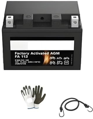 Compatible avec Benelli BN302 300 dal 2014 al 2016 Batterie YTZ14S-BS SCELLÉE AU Gel Bosch FA113 CHARGÉE ET PRÊTE À l'emploi Batteries 11 AMPÈRE 12 Volt 150X88X110MM