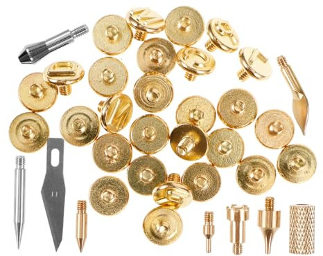Lurrose 1satz Buchstaben Brandmalspitzen Für Lederbrennen Pyrographie Werkzeug Praktische Brennspitzen Für Individuelle Designs Und Personalisierungen Geeignet Für Handwerksprojekte Und