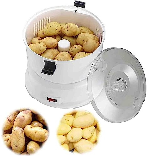 YXZQLOZ One-touch potato peeler, automatic peeler, easy peel potato salad spinner, peeling tool for kitchen, home and commercial use (A)