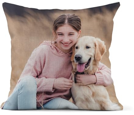 Personalised Soft Pillow Gifts Best Friend, Custom Photo Pillow for Adults Kids, Gifts for Mum, Dad, Boyfriend, Girlfriend Cold for Sleeping