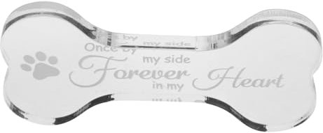 POPETPOP Plaque Commémorative Os pour Chien De Jardin Panneau Commémoratif pour Animaux De Compagnie Décoration pour Tombe De Chien