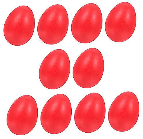 BESTYASH 10 Stück Handgemachte Holzeier Aus Buchenholz Selbstgemacht Ostereier Dekoration Für Osterparty Osterbedarf Leichte Holz Eier Emulationsdekoration Zur Kinderförderung Und Wohnraumgestaltung