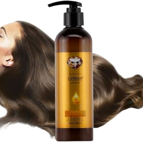 Luodais Hair Serum with Perfume Leave In Conditioner 250ml – Essential Oil for Tangle-Free, Lustrous Hair & Wigs Personal Care Shine Natural and Synthetic Hair Moisturising