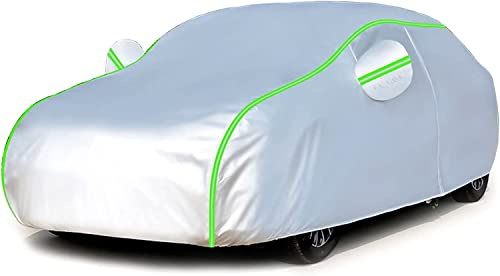 Generic Car Cover Waterproof for mini Cooper Works Convertible 2024,Outdoor Full Cover with Sun, All-Weather Rain And Dust Protection With Zip And Wind Cord