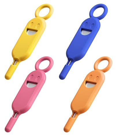 GTYHH 4 Pièces Silicone Pickup À Aiguille À Aiguille, Coque À Aiguille À Camionnette Anti-Perle, Couverture D'Aiguille De Ramassage De Cartes Portables, Accessoires De Carte Sim.