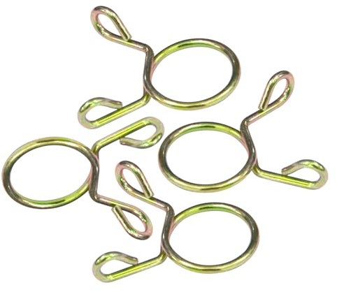 Ezitruz 50 Stück Federschlauchschelle, Kraftstoffleitung Klemme, Federbandschellen Benzinschlauch Schellen, Schlauchschellen 5mm, Schlauchklemme für Auto Motorrad Roller ATV