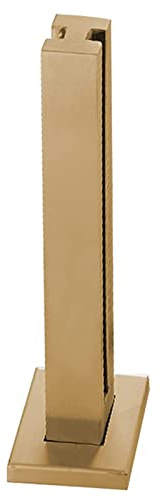 Système de garde-corps en verre – Balustrade de poteau central en acier inoxydable pour panneaux de verre de 10/12 mm d'épaisseur avec connecteurs – Solution de sécurité élégante, 100 cm