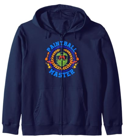 Paintball Master Combat Wreath Tactical Helmet Zip Hoodie