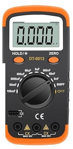 Capacimetro digitale professionale 6013 conteggi Misuratore di capacità del condensatore Tester LCR Condensatore 100000uF Multimetro ad alta precisione
