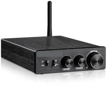 Amplificatore Bluetooth stereo 2.0 canali 300Wx2 amplificatore digitale di potenza amplificatore audio domestico Compatto e intelligente
