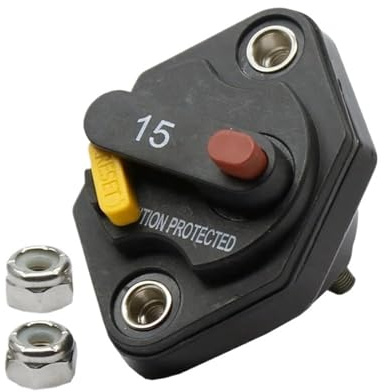 Fusible de réinitialisation du disjoncteur audio de voiture 15 A for la protection du système Protection contre les surcharges 48 V(20A)