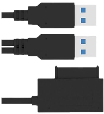Elnwnnkc Hard disk esterno 13Pin USB 2.0 Tipo C Cavo Adattatore 7+6Pin Connettore Trasmissione Dati per Laptop Notebook Hard Converter