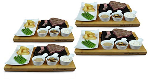 SteinenGrill Bergen Hot Stone Set, Set of 4